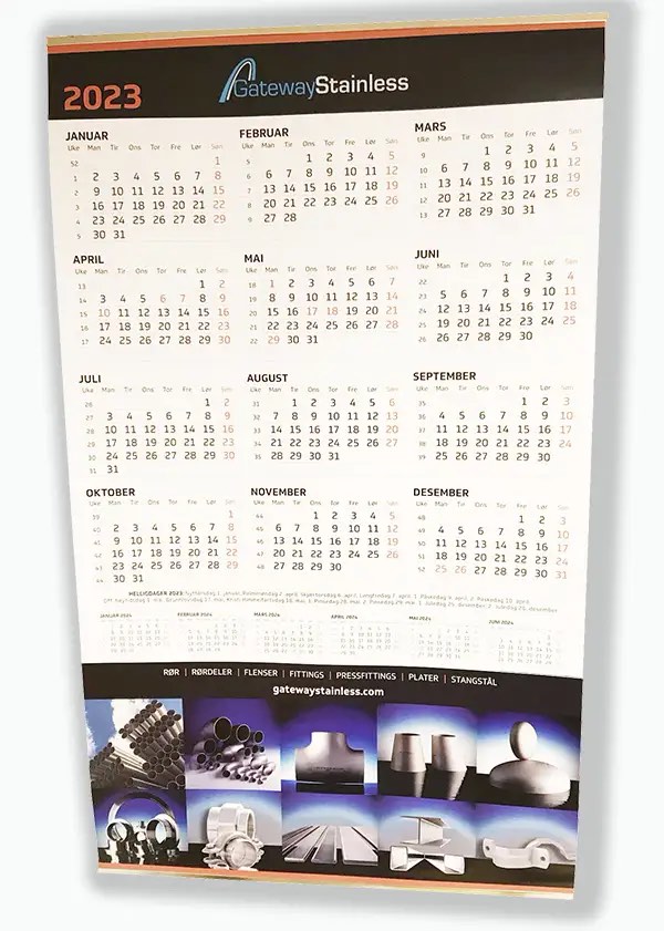 gatewaystainless-kalender til vegg